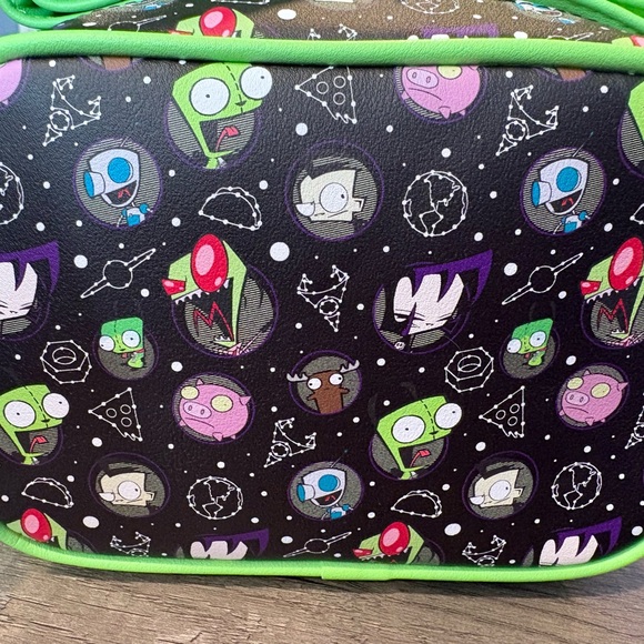 Loungefly Nickelodeon Invader Zim Pattern Crossbody - Picture 2 of 3